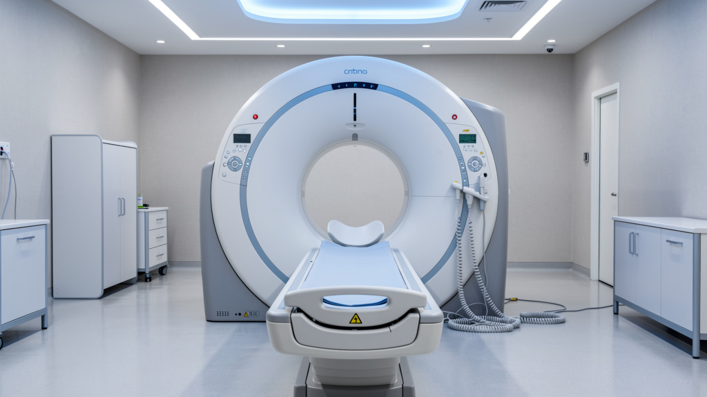 MRI machine for cervical spine diagnostic imaging